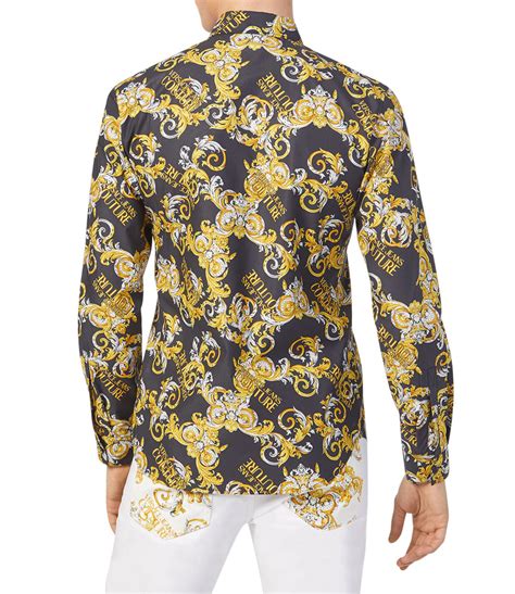 chemises homme versace|versace denim shirt.